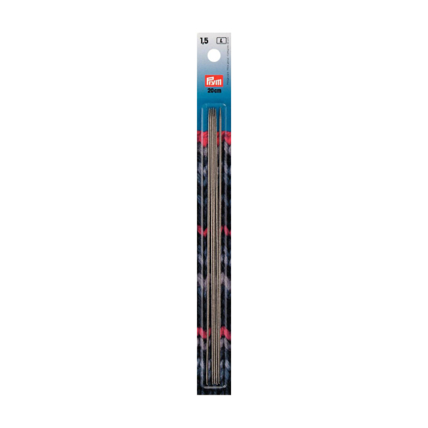 Aiguilles à tricoter double pointes acier 20cm