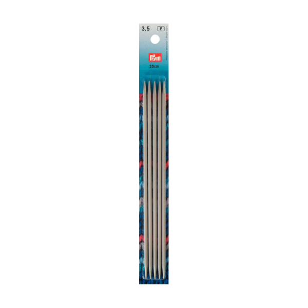 Aiguilles à tricoter double pointes aluminium 20cm