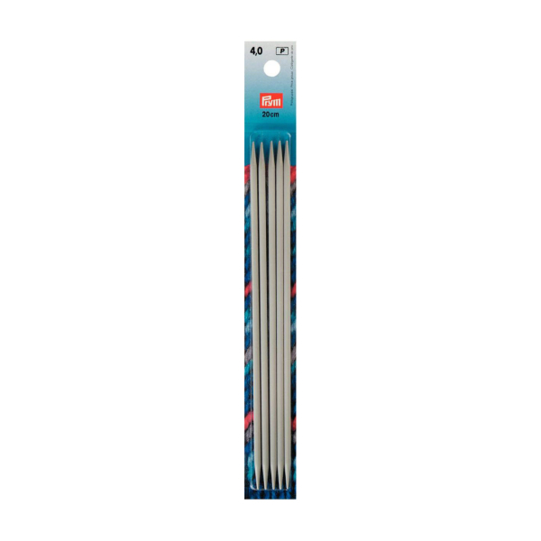 Aiguilles à tricoter double pointes aluminium 20cm