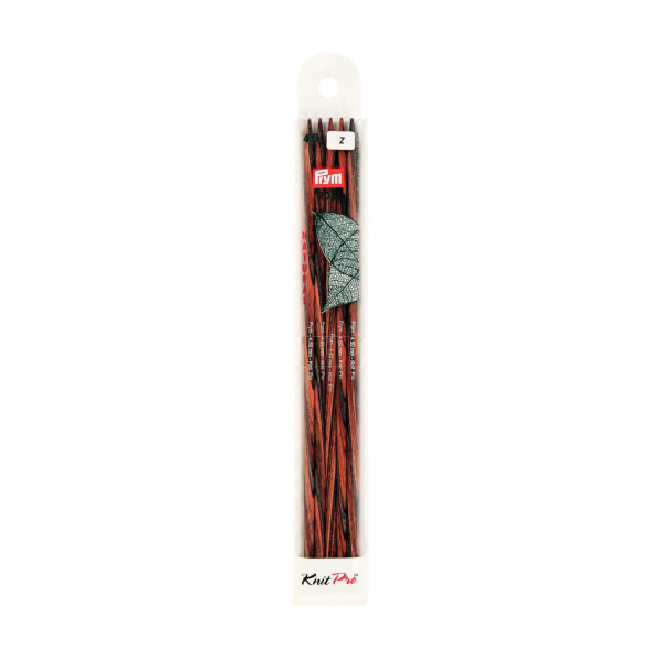 Aiguilles à tricoter double pointes bois natural 20cm