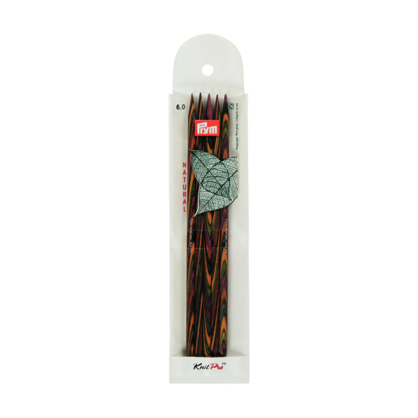 Aiguilles à tricoter double pointes bois natural 20cm