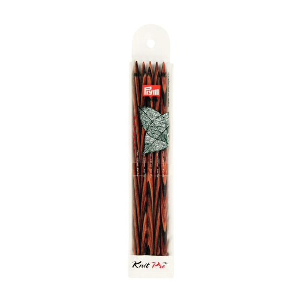 Aiguilles à tricoter double pointes bois natural 20cm