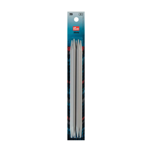 Aiguilles à tricoter double pointes plastique 20cm
