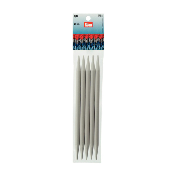 Aiguilles à tricoter double pointes plastique 20cm