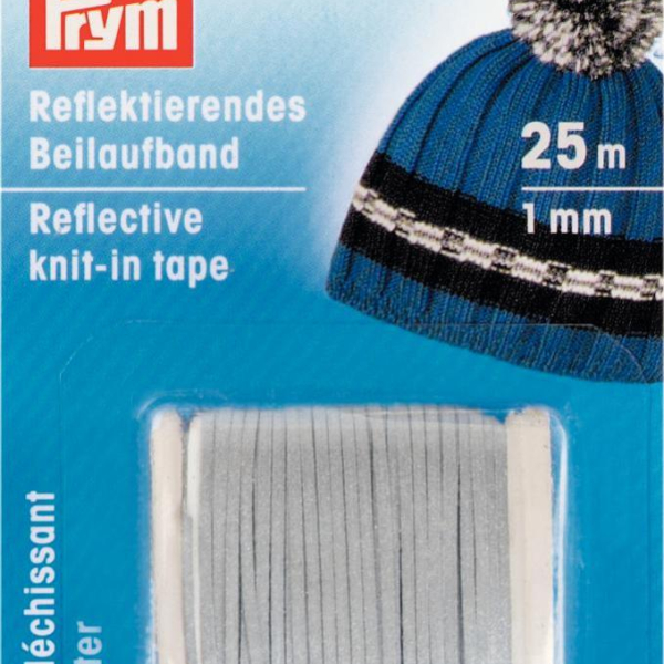Ruban réfléchissant pour tricoter
