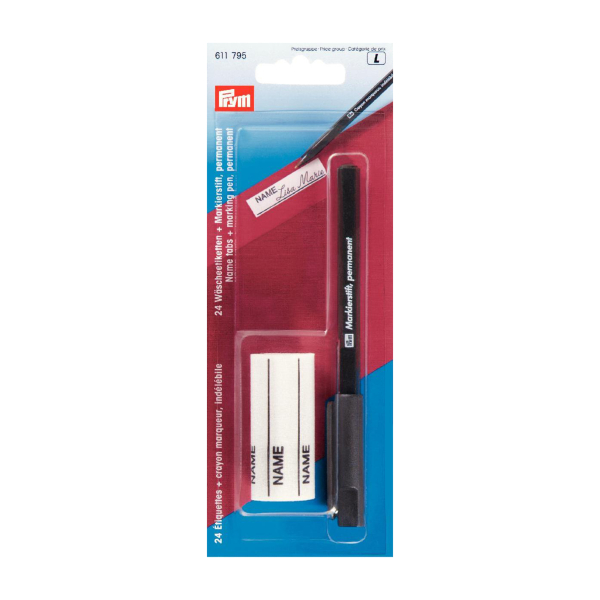 Crayon indélébile   24 étiquettes