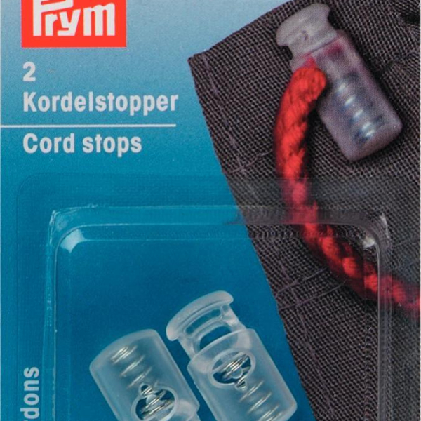 Arrêts cordons 1 trou plastique transparent 10x20mm