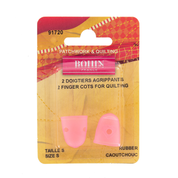 Doigtier agrippant rose x2 Taille S Caoutchouc