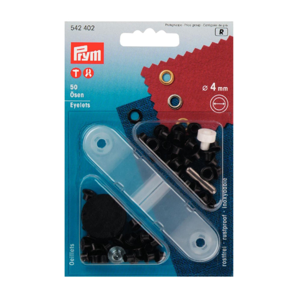Œillet noir 4mm x50   outil