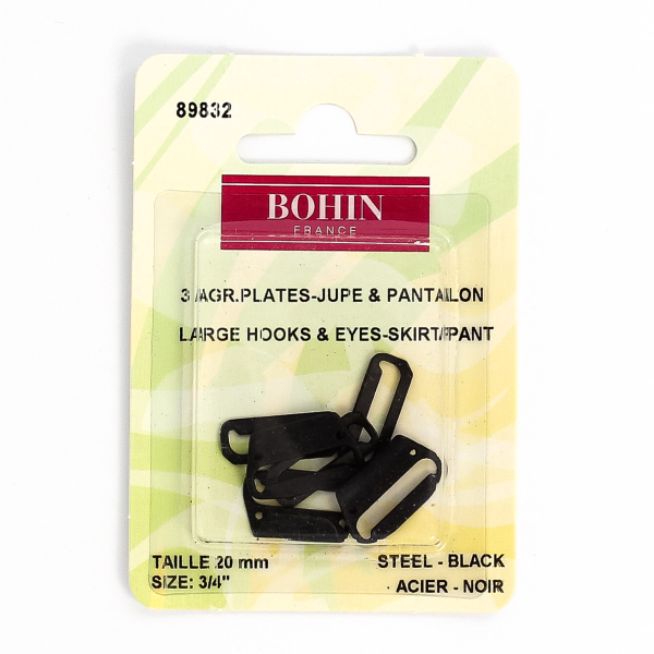 Agrafe plate jupe et pantalon Taille 20mm x3