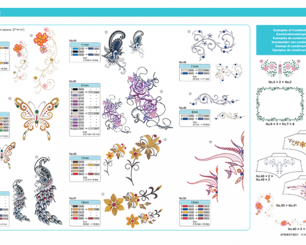 Bibliothèque Usb De Motifs De Broderie Brother www.espace-couture.fr