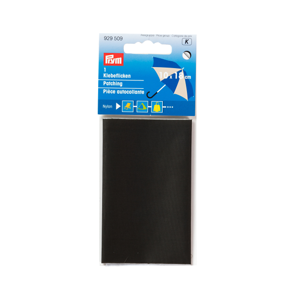 Tissu Autocollant OAZ 40x200 Cm - Noir, Imperméable, Pour Réparation Canapé, Tente, Meuble