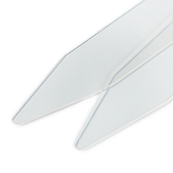 2 Baleines De Col Métalliques Pour Chemises - Noir, 6x0.8x0.1cm, Maintien Parfait