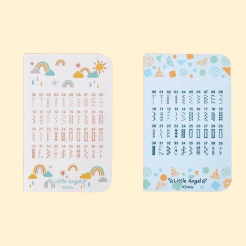 Les points pouir une machine &agrave; coudre enfant